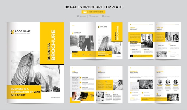 Modèle de brochure commerciale de 08 pages