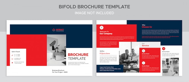 Modèle de Brochure de double entreprise