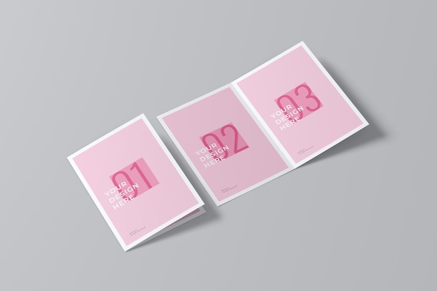 Modèle de brochure à double pli