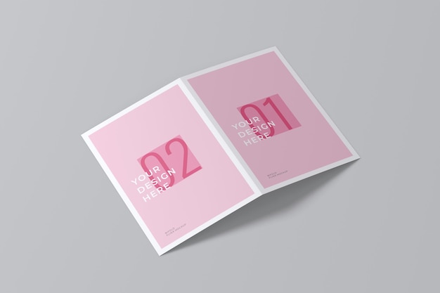 Modèle de brochure à double pli