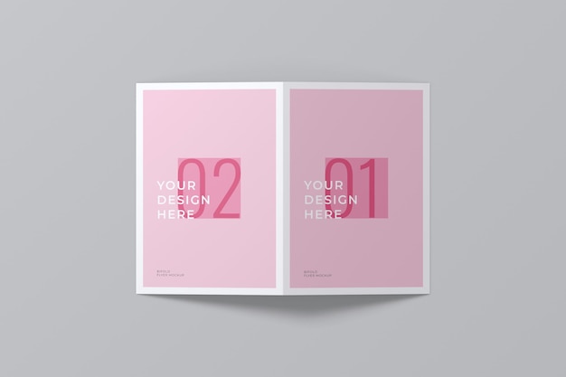 Modèle de brochure à double pli