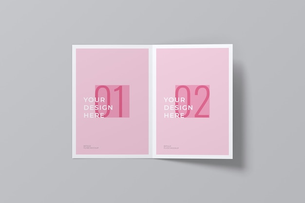 Modèle de brochure à double pli