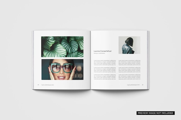 Modèle de brochure du magazine Square