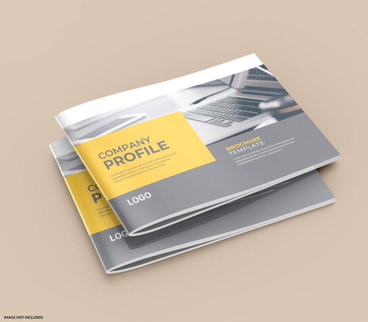 PSD modèle de brochure de paysage a4