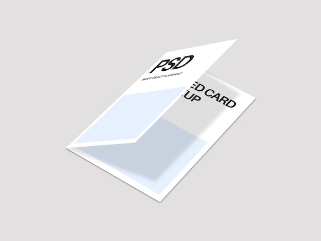 PSD modèle de brochure pliable a4 modèle de carte pliable bi