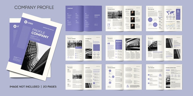 Modèle de brochure de profil d'entreprise