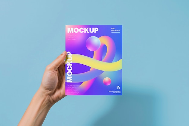 Modèle de brochure en studio