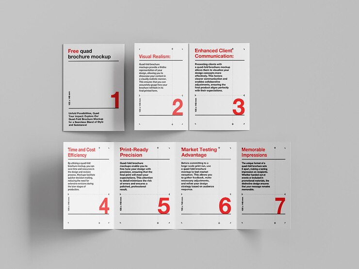 PSD modèle de brochure
