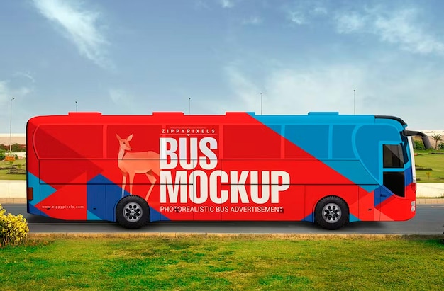 Modèle de bus de publicité extérieure