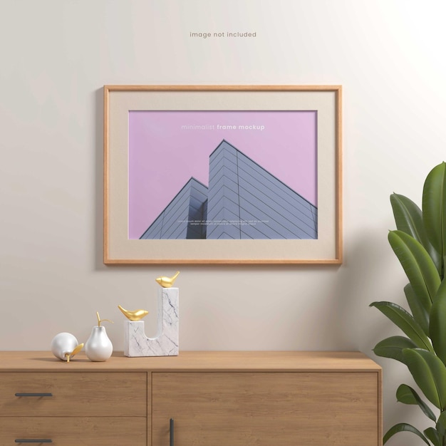 Modèle de cadre d'affiche minimaliste