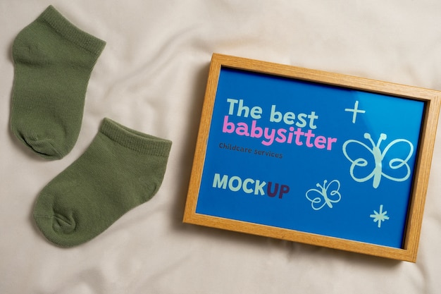 Modèle de cadre de étape pour bébé