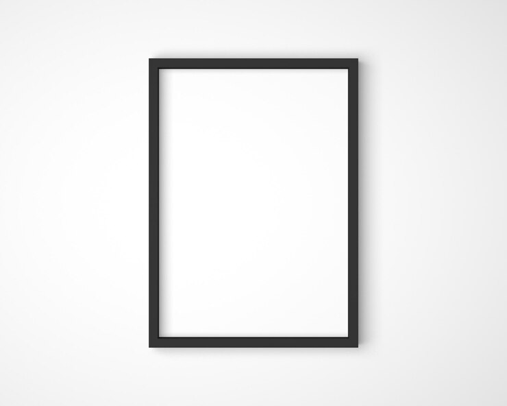 PSD modèle de cadre noir