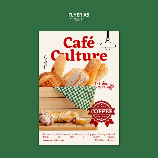 Un modèle de café délicieux