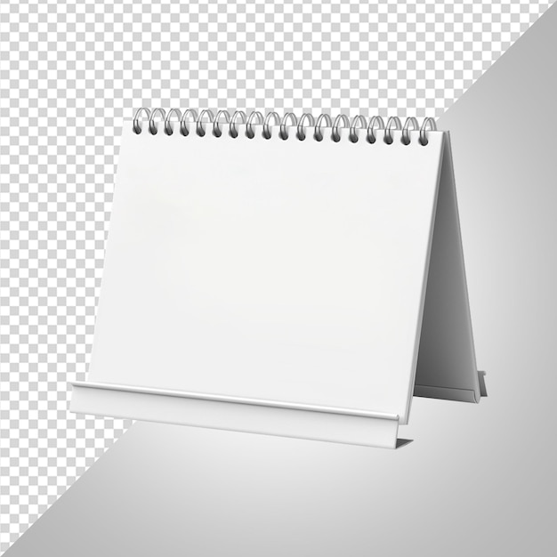 PSD modèle de calendrier de bureau blanc en png