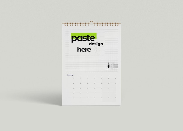 PSD modèle de calendrier en spirale