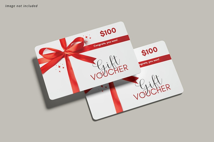 PSD modèle de carte-cadeau
