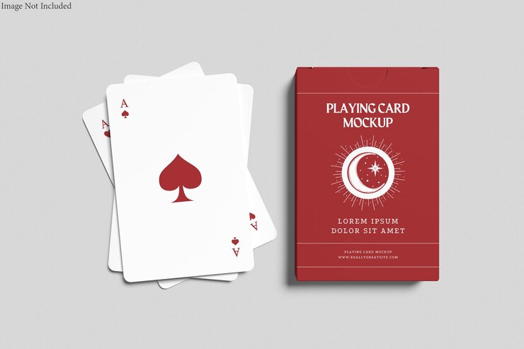 PSD modèle de carte à jouer