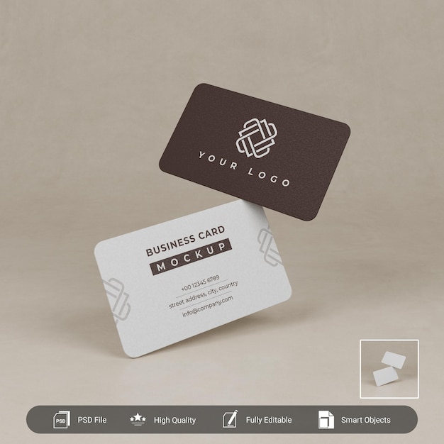 modèle de carte de visite à coin arrondi vide