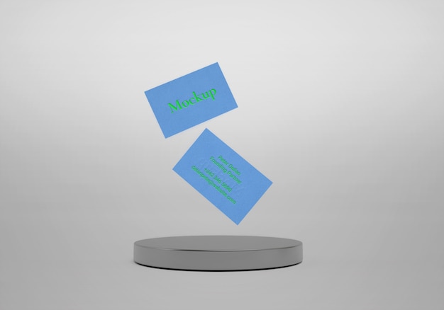 Modèle de carte de visite en lévitation