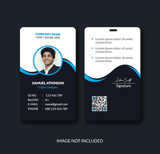 Modèle de carte de visite moderne et professionnelle de style propre