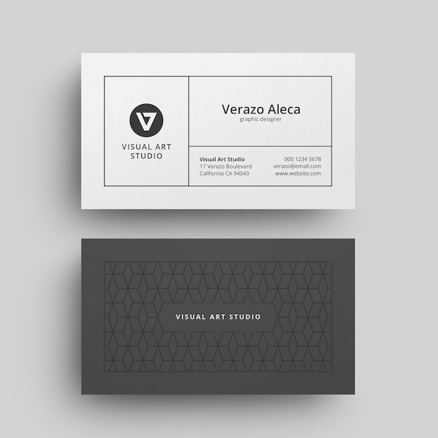 Modèle de carte de visite propre