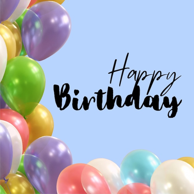 modèle de carte de vœux d'anniversaire classique