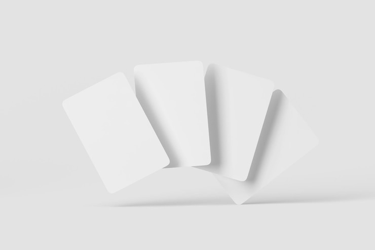 PSD modèle de cartes à jouer