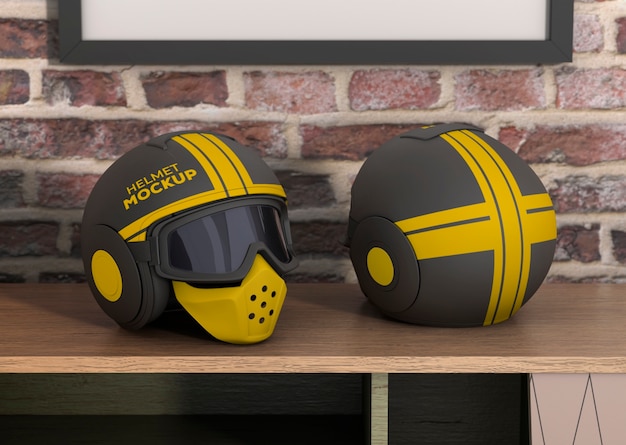 PSD modèle de casque de moto