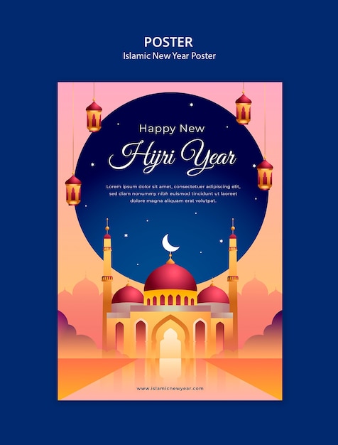 modèle de célébration du Nouvel An islamique