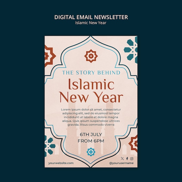 modèle de célébration du Nouvel An islamique