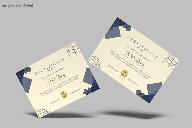 modèle de certificat a4