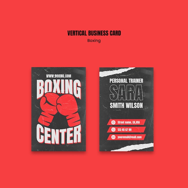 Modèle de club de boxe
