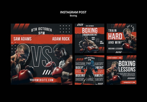 Modèle de club de boxe