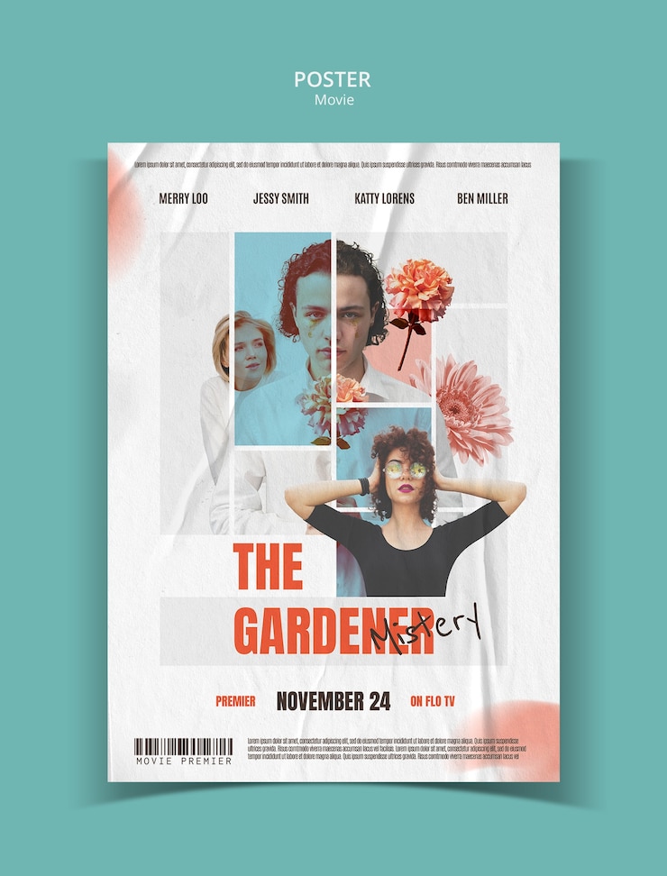 PSD modèle de conception d'affiche de film