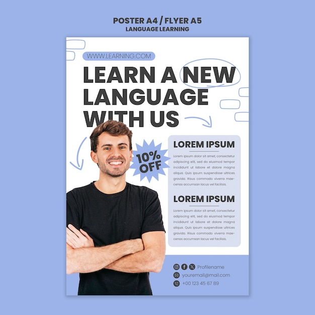 PSD modèle de conception d'apprentissage des langues