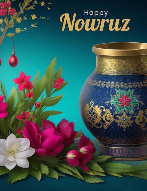 PSD modèle de conception de bannière du jour de nowruz