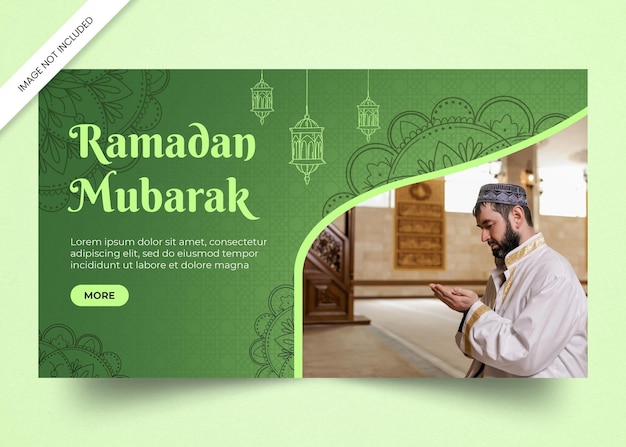 Modèle De Conception De Bannière De Ramadan