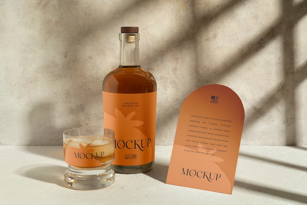 Modèle de conception de la bouteille de boisson