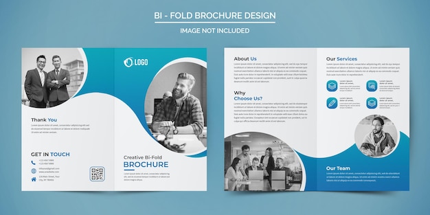 Modèle de conception de brochure d'entreprise à deux volets