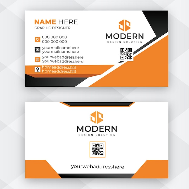 Modèle de conception de carte de visite avec PSD modifiable