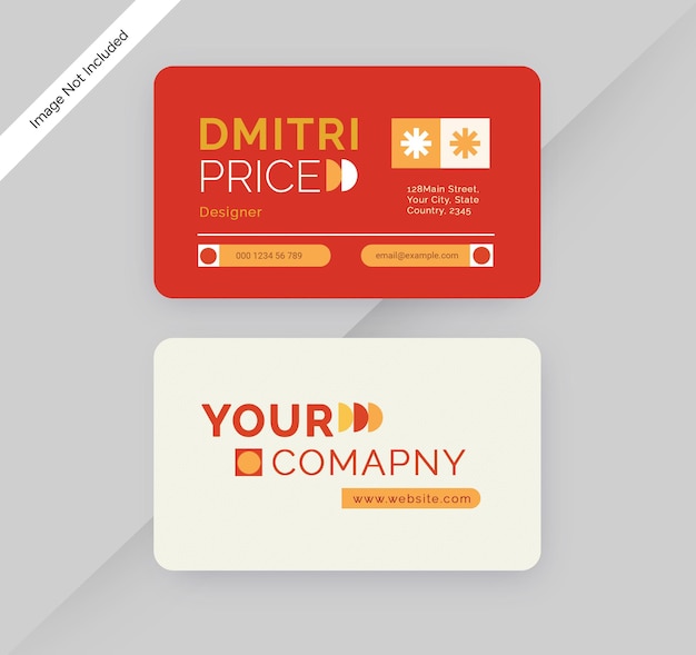 Modèle de conception de carte de visite PSD