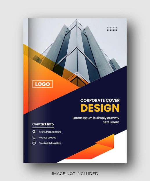 PSD modèle de conception de couverture de livre de brochure d'entreprise