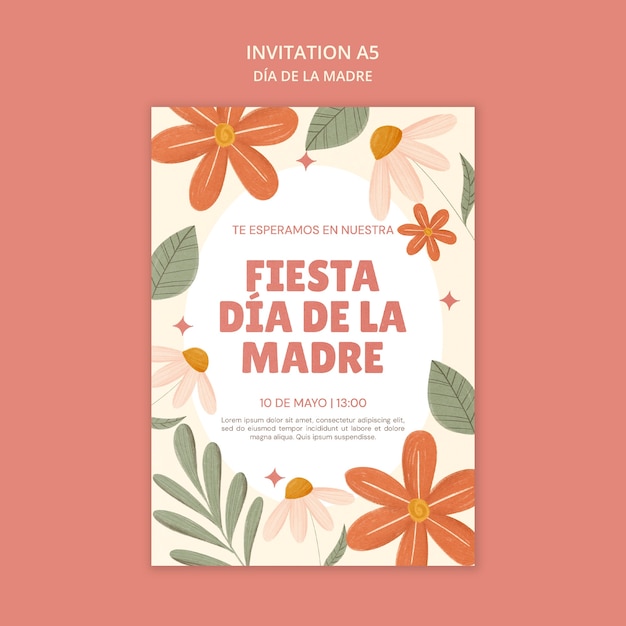 Le modèle de conception de Dia de la madre