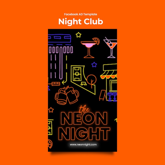 PSD modèle de conception du club de nuit