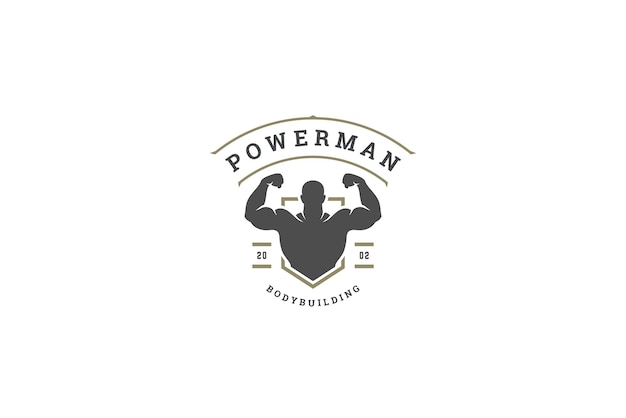 Modèle de conception du logo du gymnase