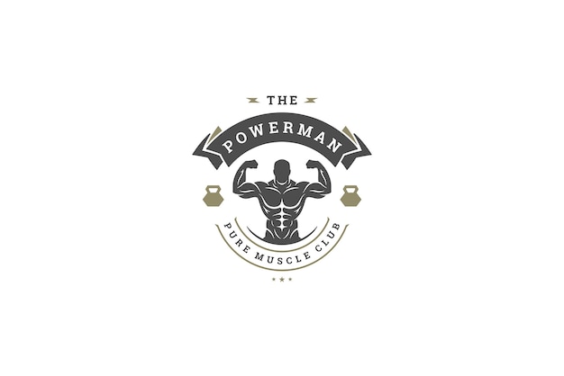 Modèle de conception du logo du gymnase