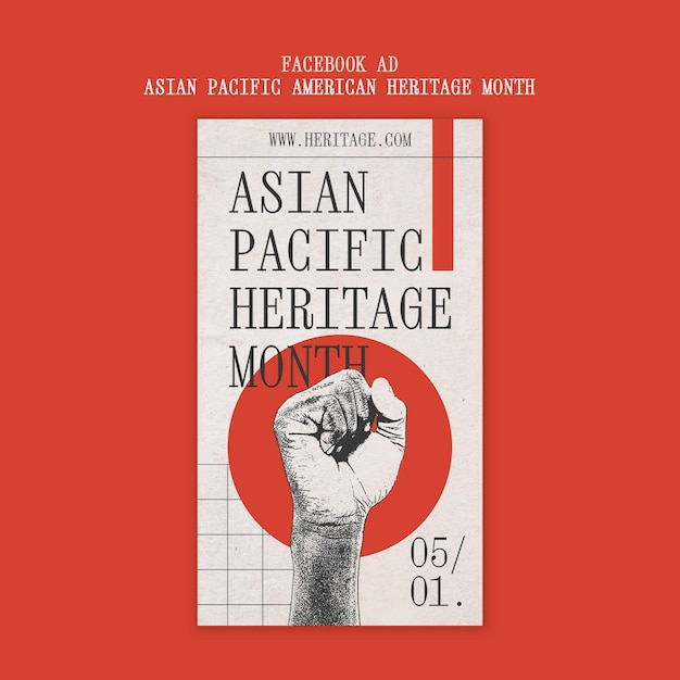 Modèle De Conception Du Mois Du Patrimoine Asiatique-pacifique Américain