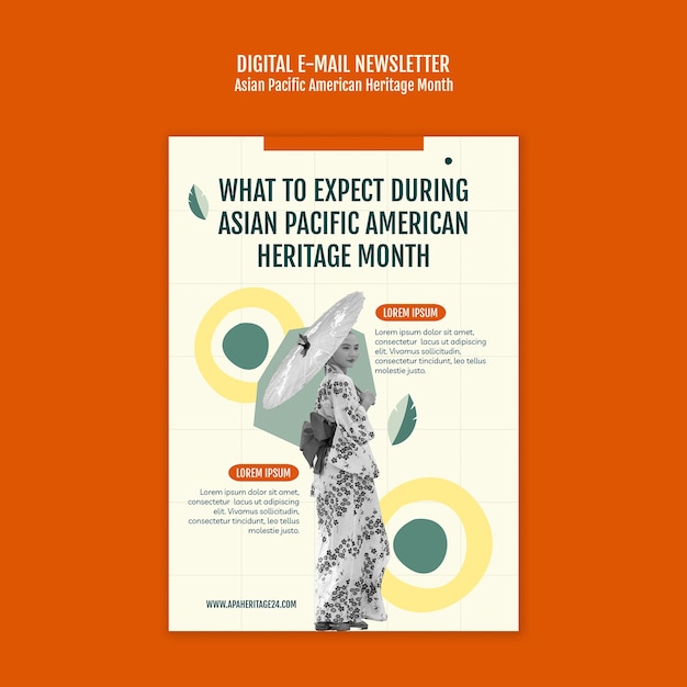 modèle de conception du mois du patrimoine asiatique-pacifique américain