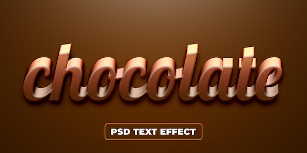 modèle de conception d'entreprise alimentaire à effet de texte modifiable au chocolat