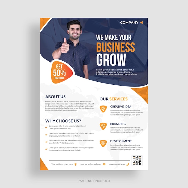 Modèle de conception de flyer d'entreprise